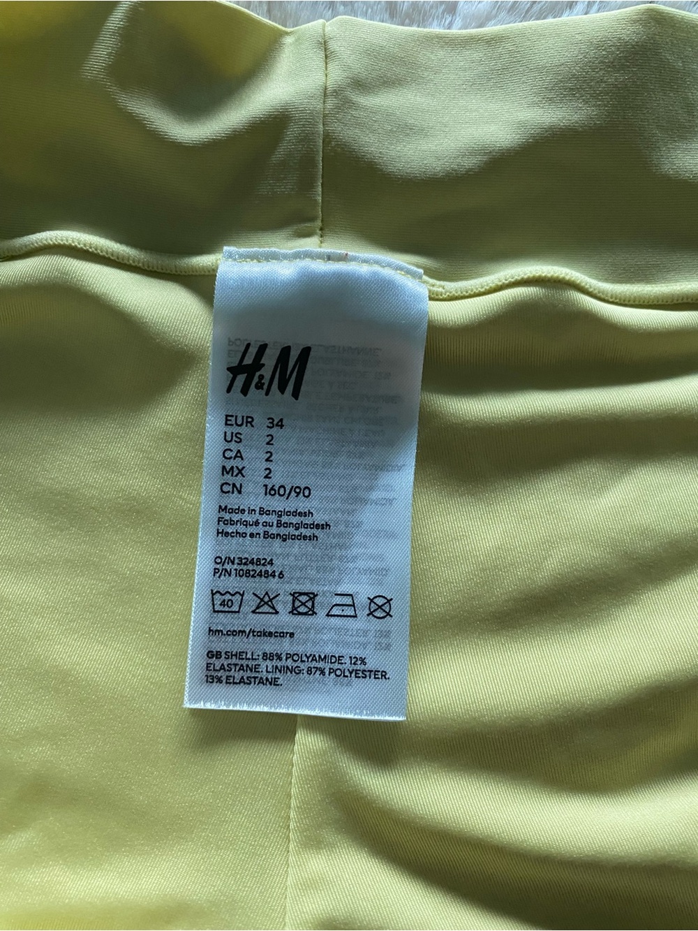 H&M Soft Yellow Bikini Set! - Picture 9 of 12